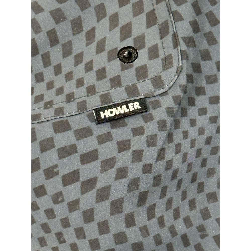 Howler Brothers Warlock Tech Board Shorts Men's Xlarge Grey Checker Stretch - Picture 8 of 8
